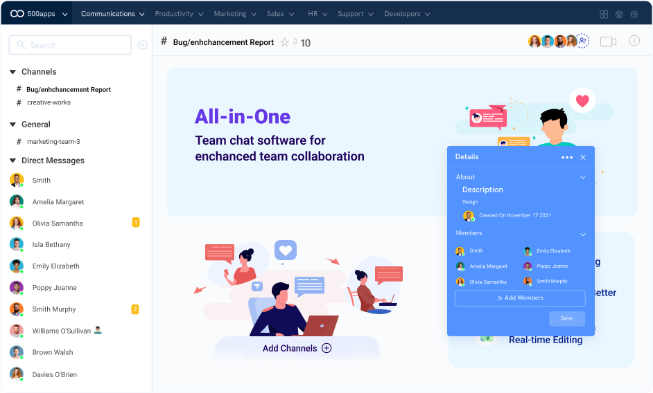 channel management leave note
