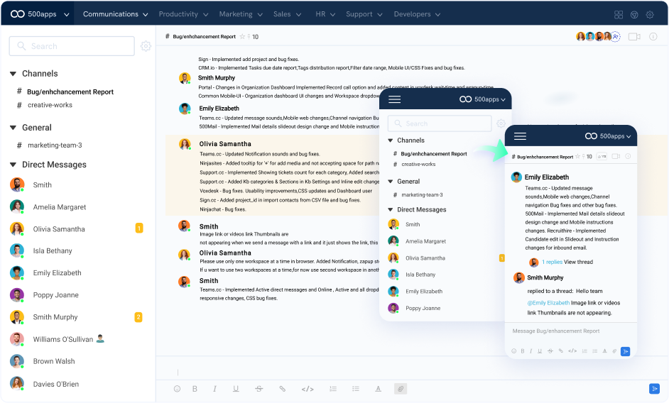 collaboration software leave note