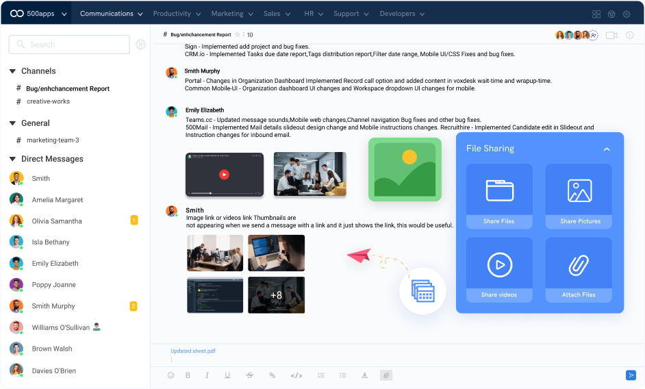 file sharing leave note