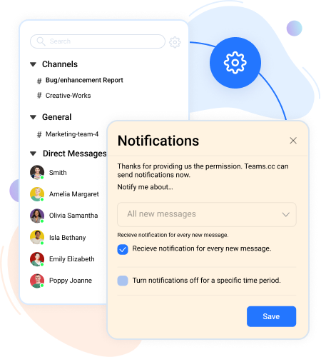 Instant Messaging | Teams.cc by 500apps