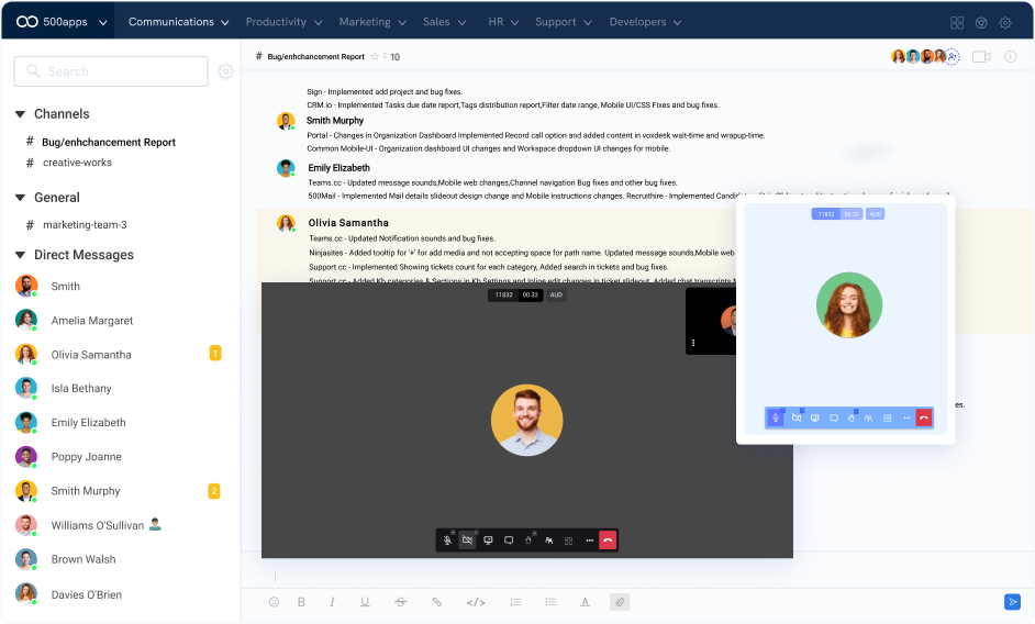 video chat leave note
